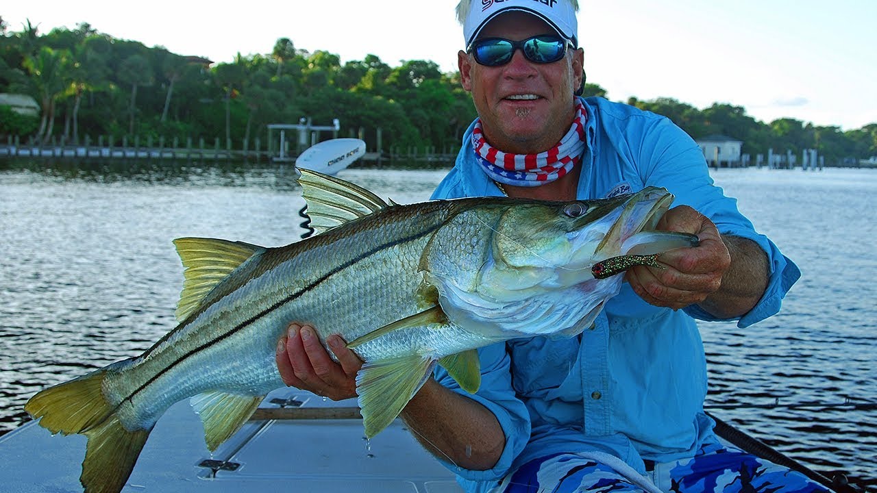 Monster Snook Fishing Florida Biggest Snook of My Life DOA Baitbuster