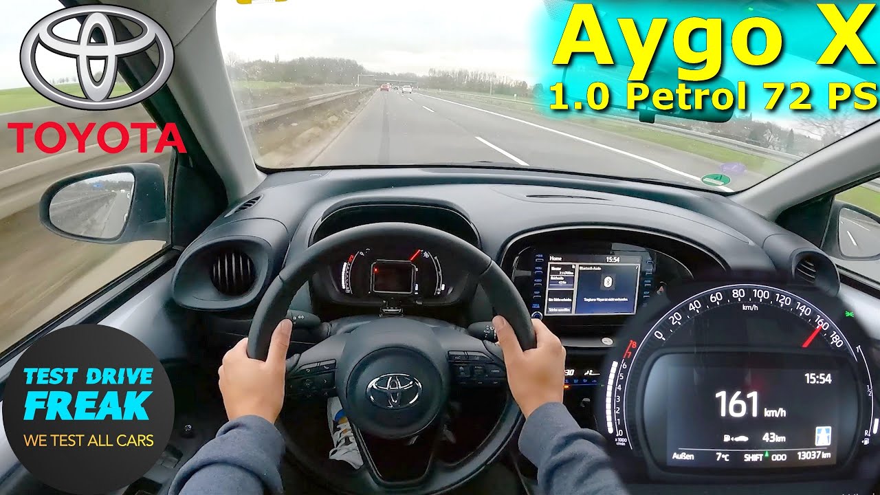 2023 Toyota Aygo X 1.0 VVT-i 72 PS TOP SPEED GERMAN AUTOBAHN DRIVE POV