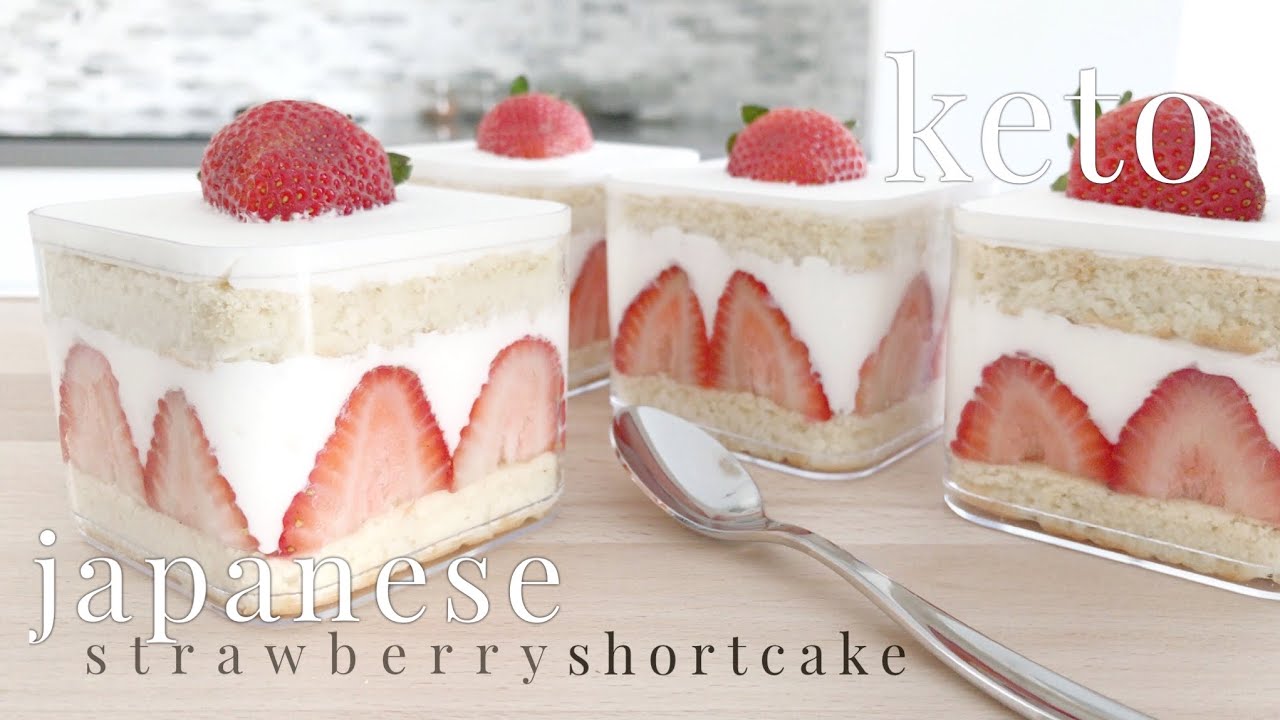 Keto Japanese Strawberry Shortcake