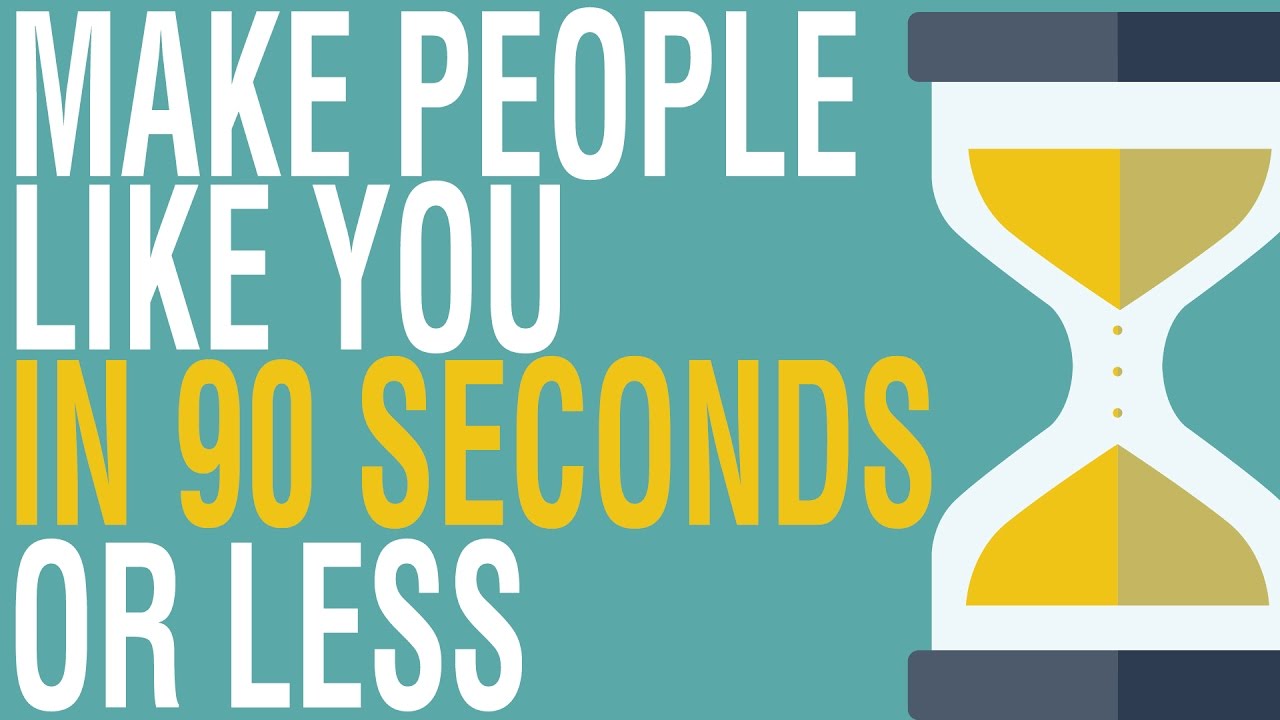 HOW TO MAKE PEOPLE LIKE YOU IN 90 SECONDS OR LESS BY NICHOLAS BOOTHMAN ANIMATED BOOK REVIEW