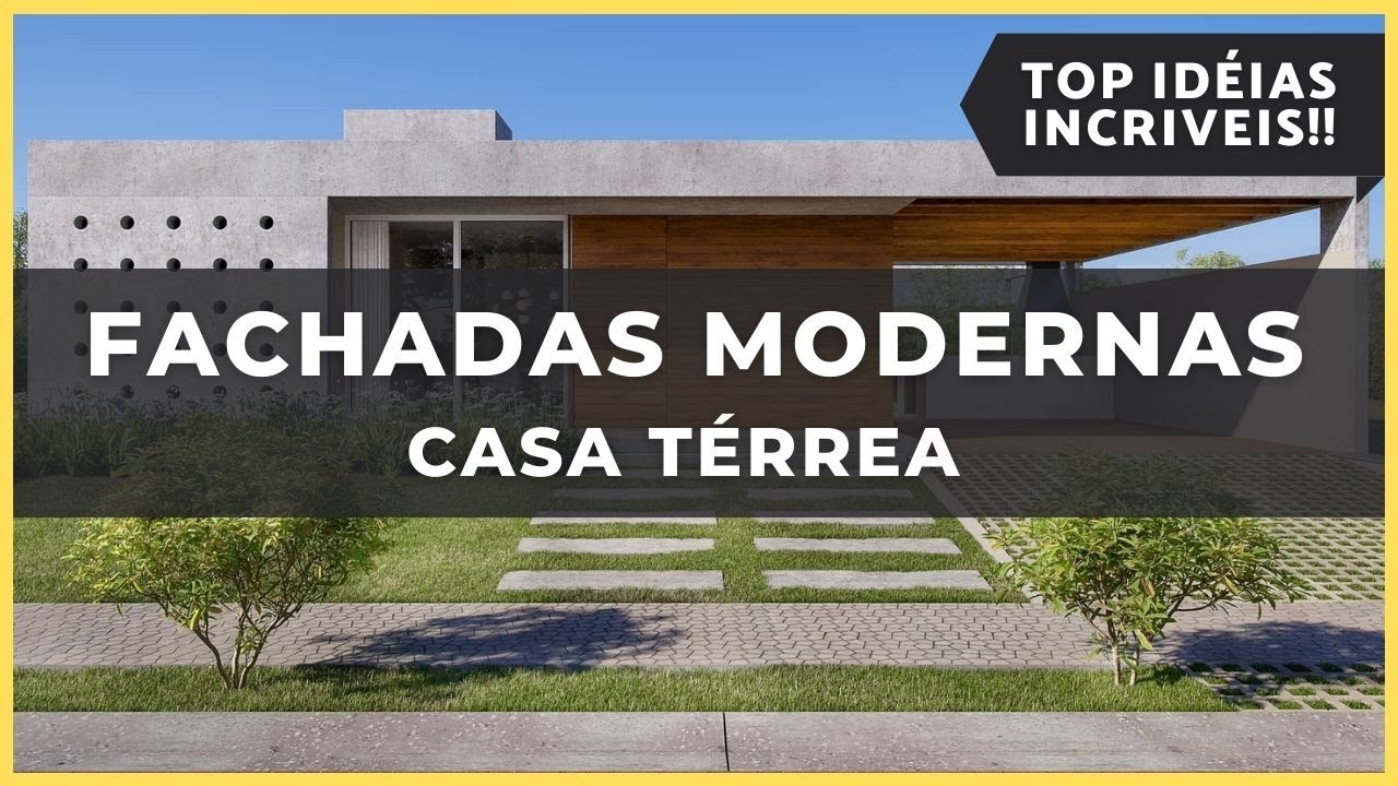 FACHADAS MODERNAS - casa T&Eacute;RREA | Tend&ecirc;ncia de Fachada Modernas com TELHADO EMBUTIDO