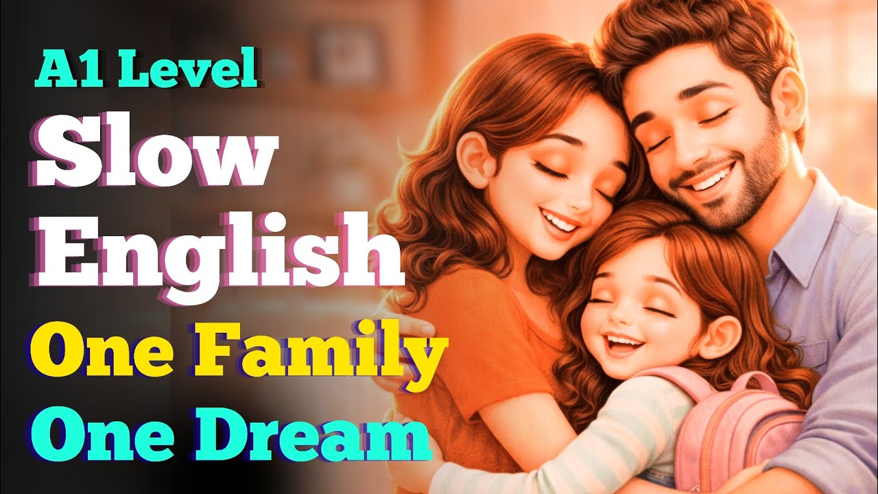 One Family One Dream | English Listening Practice for Beginners (A1 Level)
