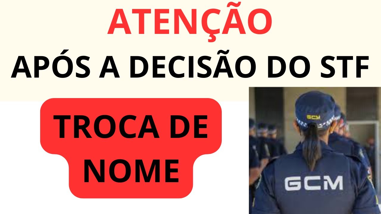 NOVO NOME DA GUARDA MUNICIPAL DE SÃO PAULO #GCM