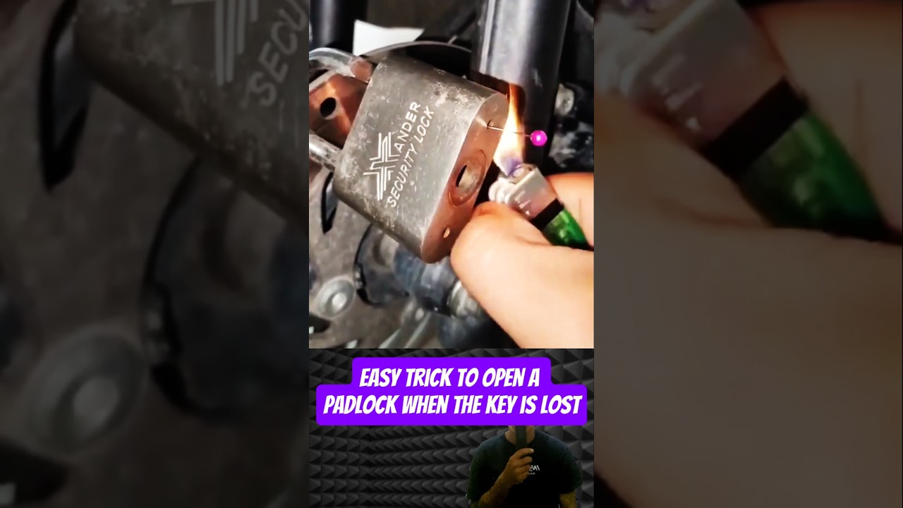 How to open a padlock when the key is lost