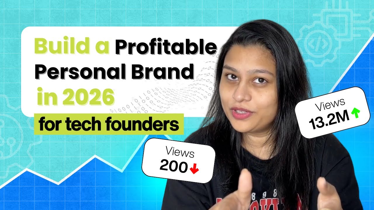 This is *exactly* how you're going to build your SIGNATURE personal brand as a tech founder in 2026