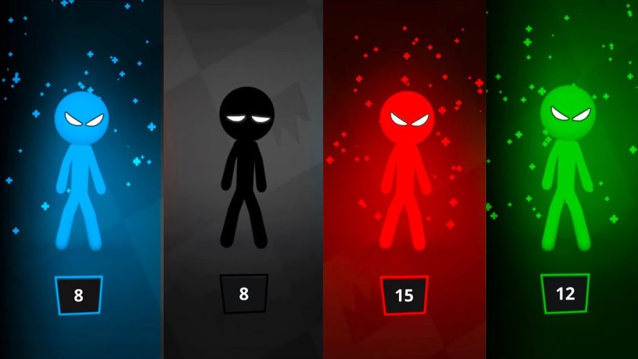Stickman Party - Турнирный режим для 1-4 игроков, случайный геймплей, пошаговое руководство, мини...