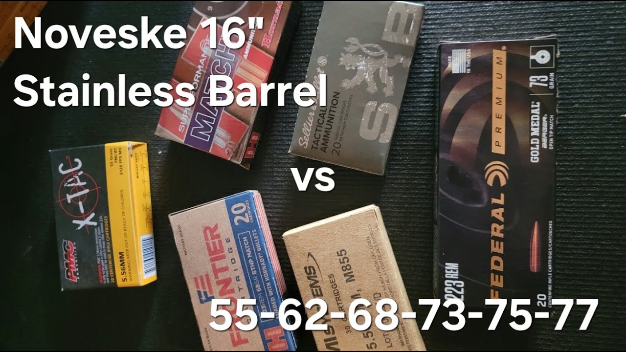 Испытание патронов Noveske с 16-дюймовым стволом из нержавеющей стали