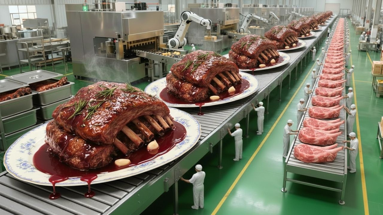 Inside a Large-Scale Lamb Processing Plant: From Premium Lamb Ribs to Restaurant-Style Red Wine Ribs