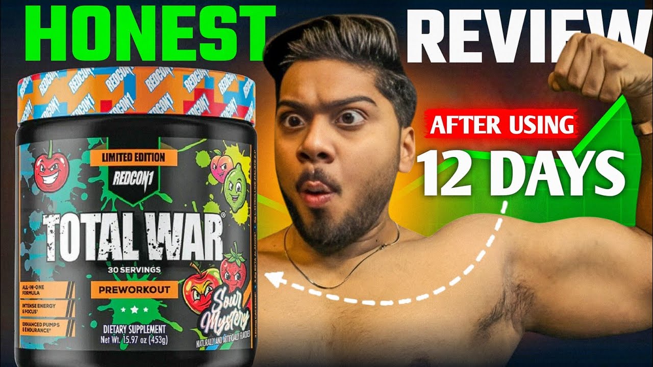 Total War pre-workout sour mystery flavour || Honest Review After using 12 Days
