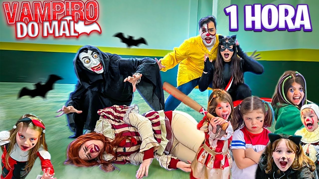 ★ VÁRIOS VÍDEOS DOS FILHOS DOS VILÕES MINI VILÕES EM 24 HORAS CONTRA O VAMPIRO DO MAL ★