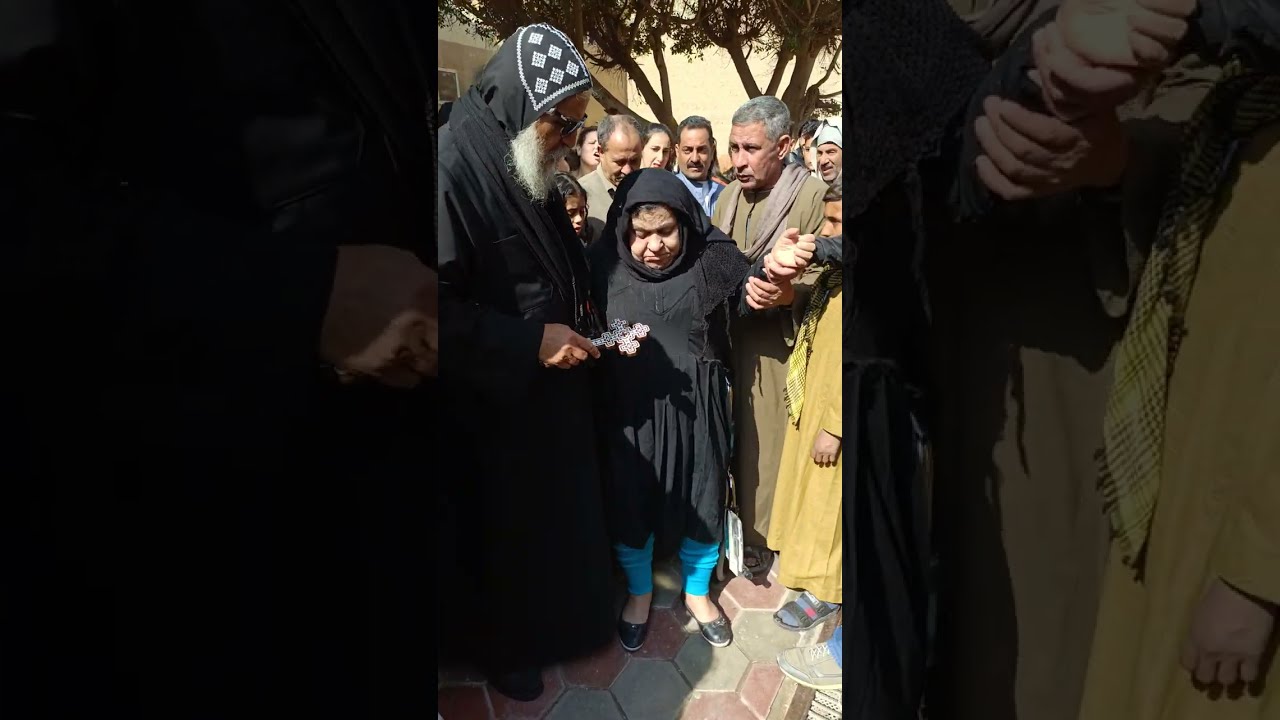 شفاء سيده بدير المحرق من كرسي متحرك ١٠٢٥/١/٢٧ م بدير المحرق العامر