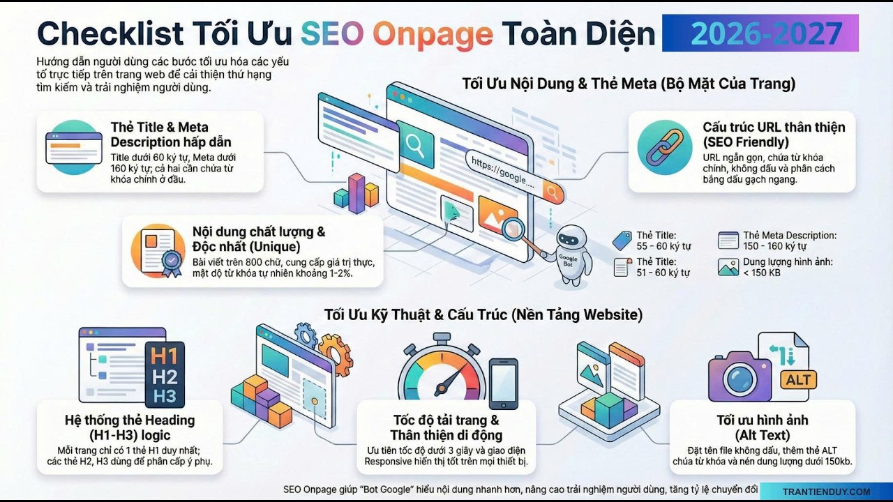 SEO ONPAGE LÀ GÌ? CHIẾN LƯỢC TỐI ƯU THỰC CHIẾN 2026 TỪ GOOGLE API LEAK