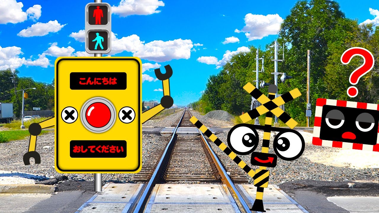 【踏切アニメ】 今日はどんなカンカン踏切ハプニング？毎日更新中！