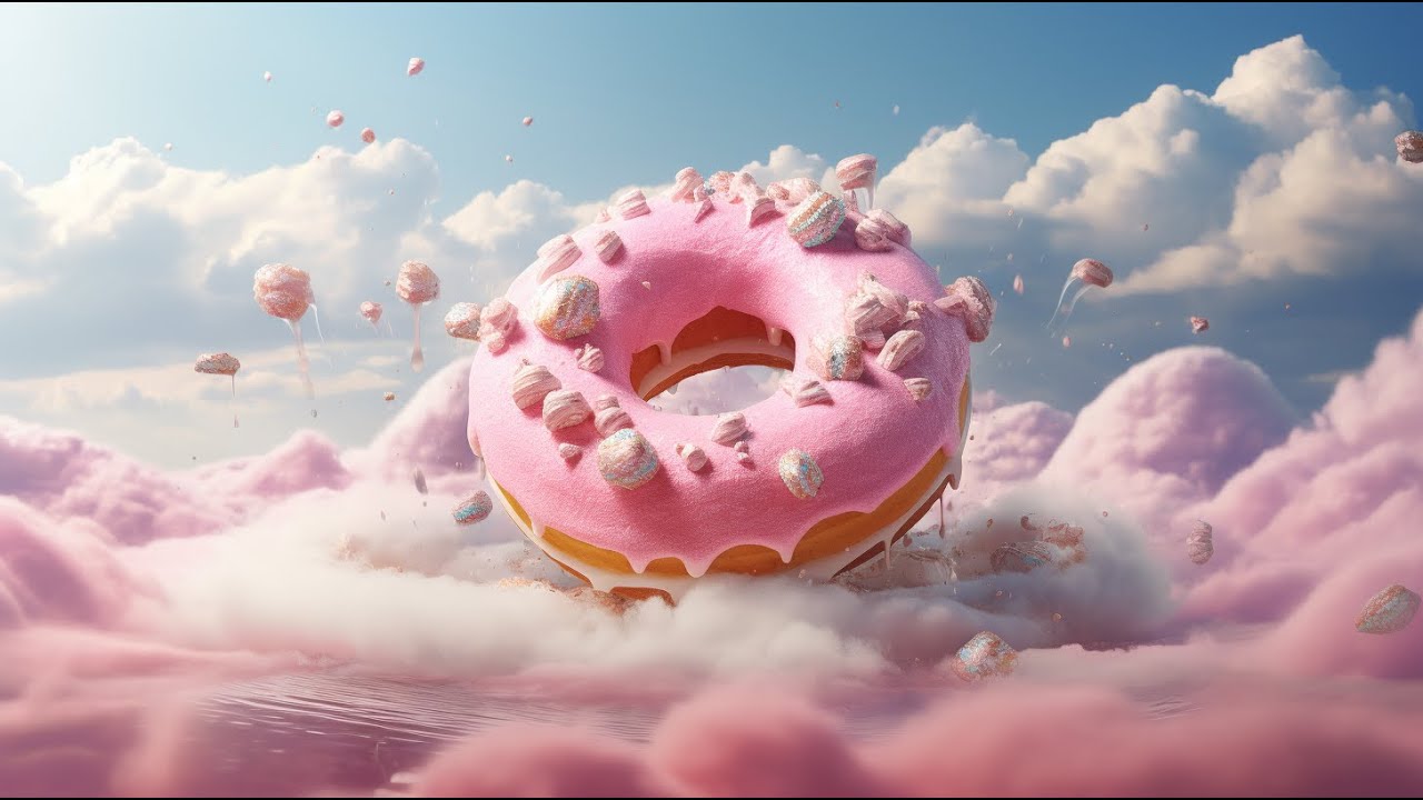 Donut Relaxing Lounge Music for Meditation Yoga Spa Sleep 4K Cinematic Good Vibe Chill