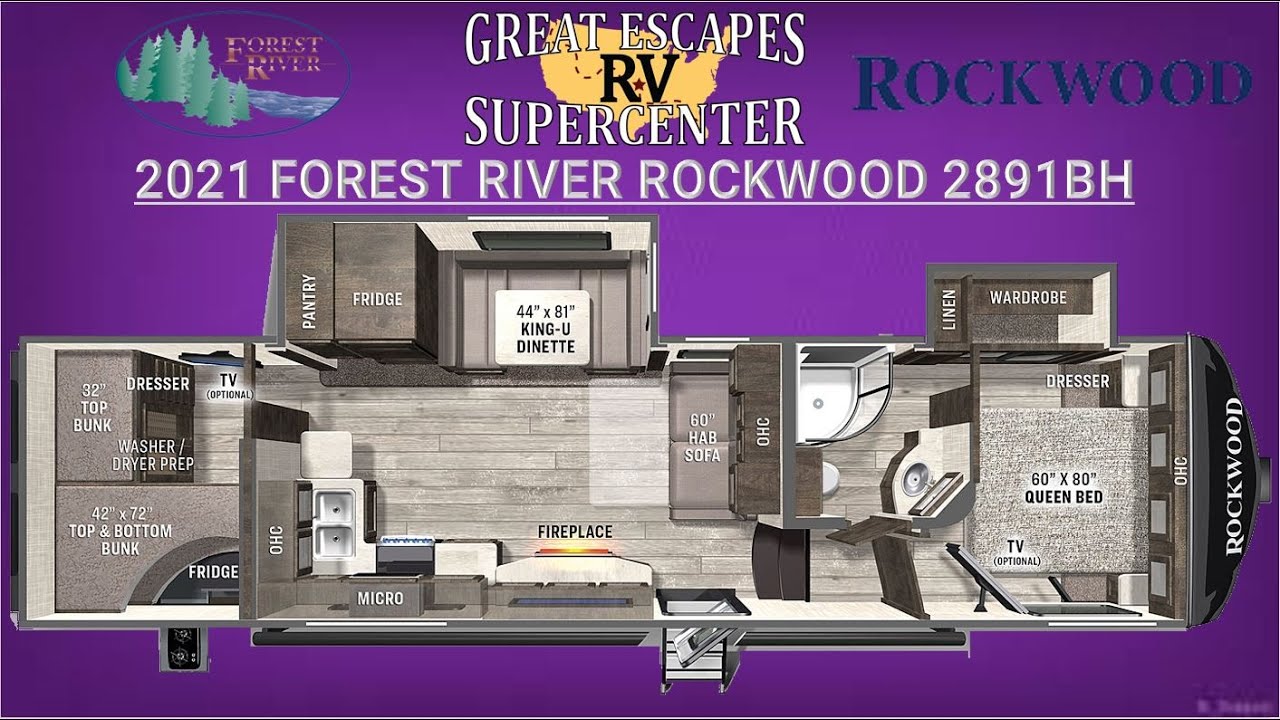 2021 Forest River Rockwood 2891BH