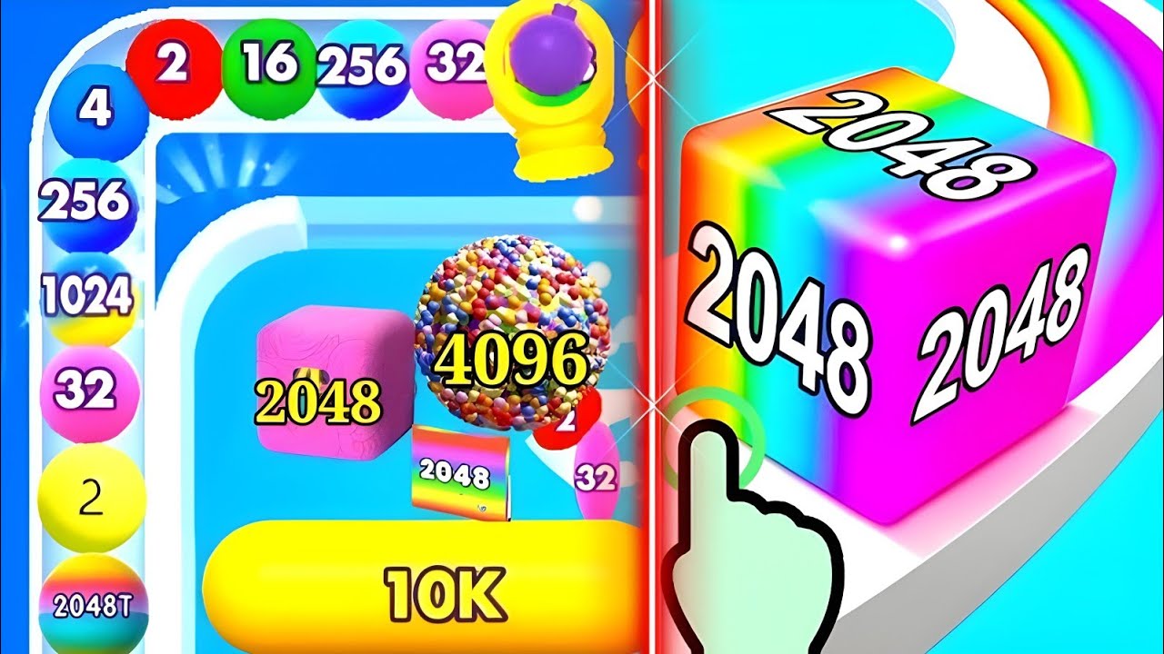 Bounce Merge 🆚 Jelly Run Merge 2048 | Best Merge Puzzle Game Battle2025!