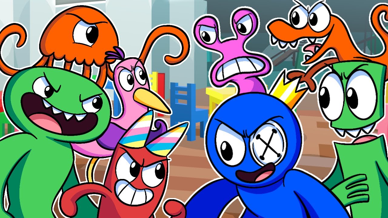 RAINBOW FRIENDS Vs GARTEN of BAN BAN - Friday Night Funkin Animation