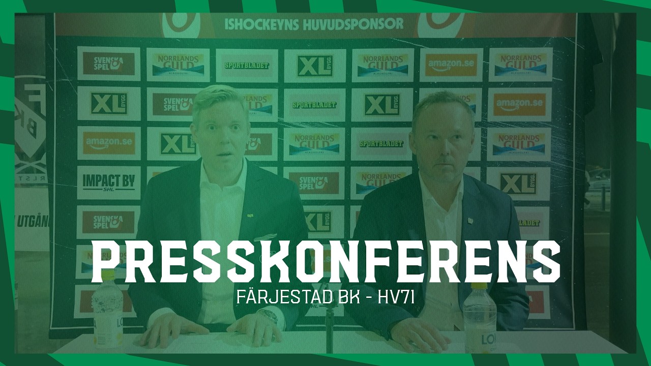 Presskonferens efter Färjestad-HV71