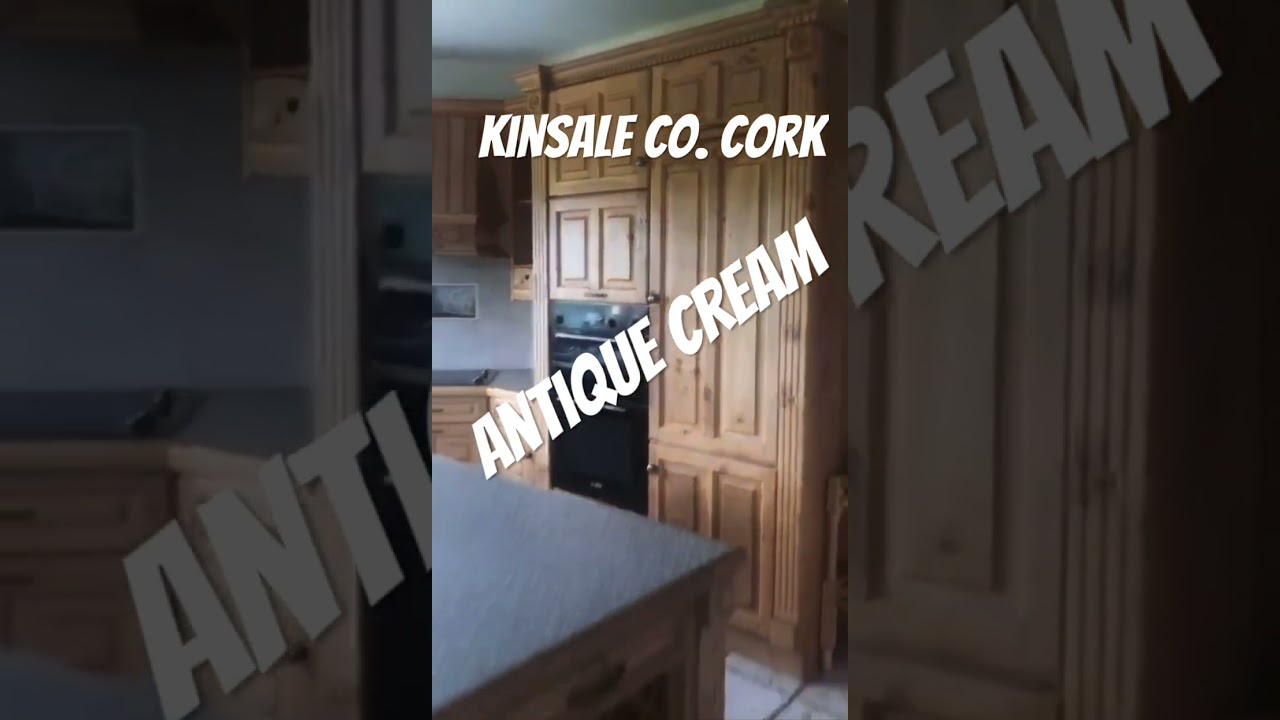 A kitchen in kinsale co. Cork that we hand painted in the colour antique cream 👌 #kitchen #cork