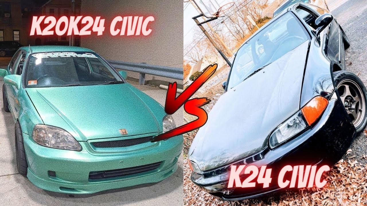 k24 civic eg vs k20k24 civic ek