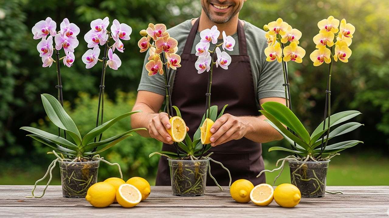 Place 1 piece under the orchid! Suddenly 100 branches will appear and bloom all year round