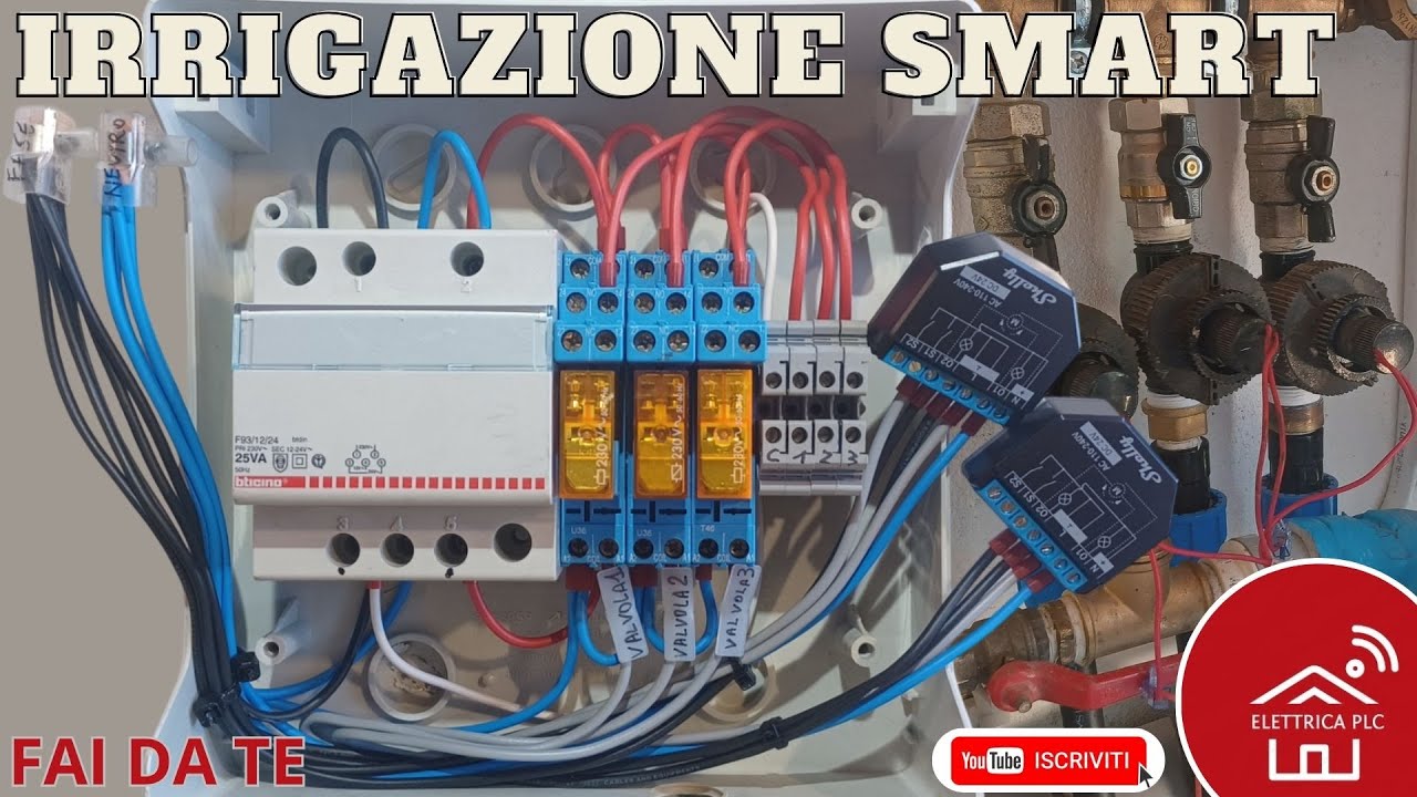 *33* INSTALLAZIONE COMPLETA CENTRALINA IRRIGAZIONE SMART FAI DA TE SHELLY 2PM PLUS