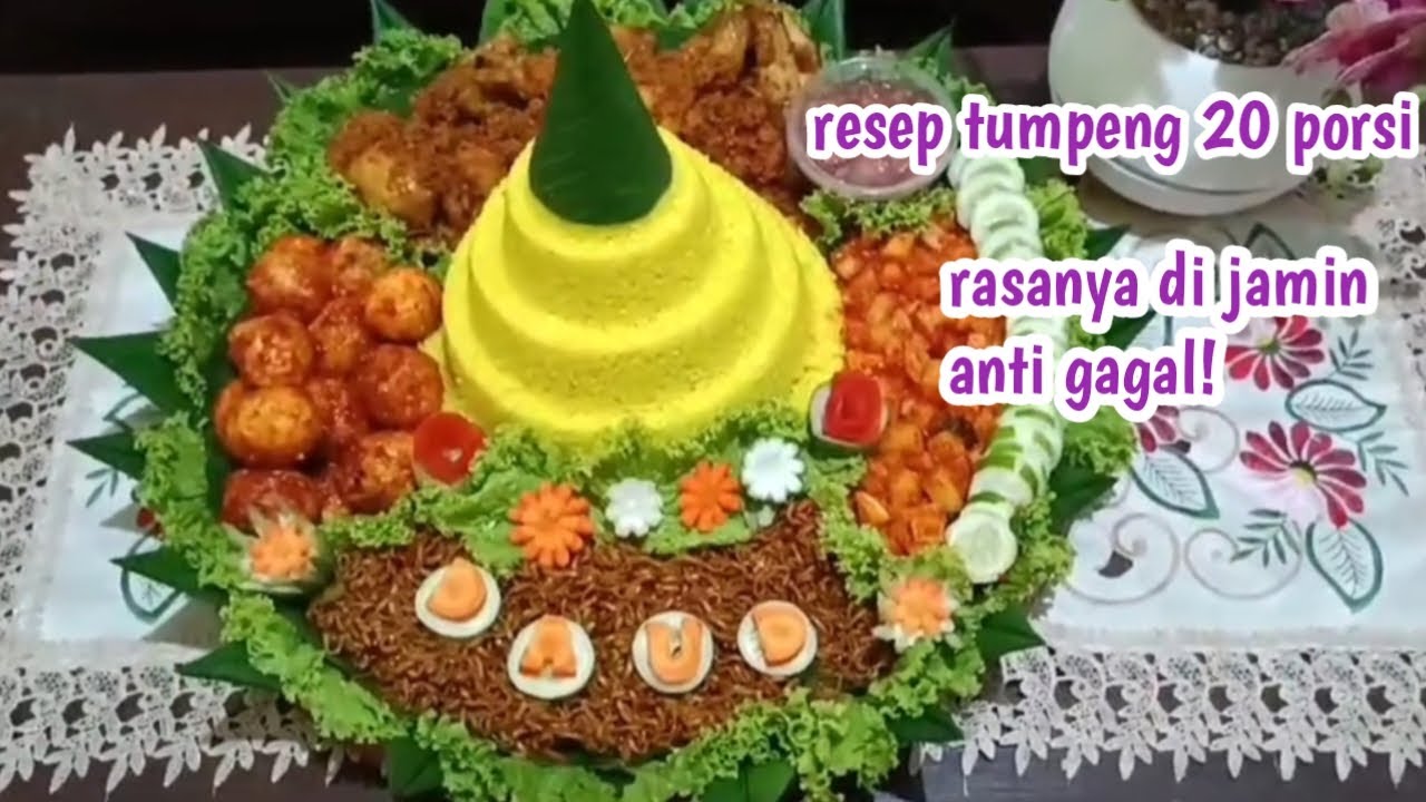 Resep lengkap tumpeng nasi kuning, rasa di jamin anti gagal!