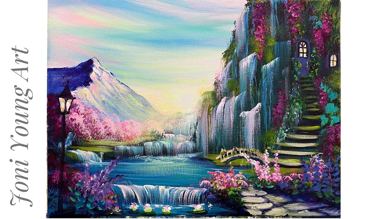 How To Paint “Haven Of Happiness” acrylic, painting, tutorial