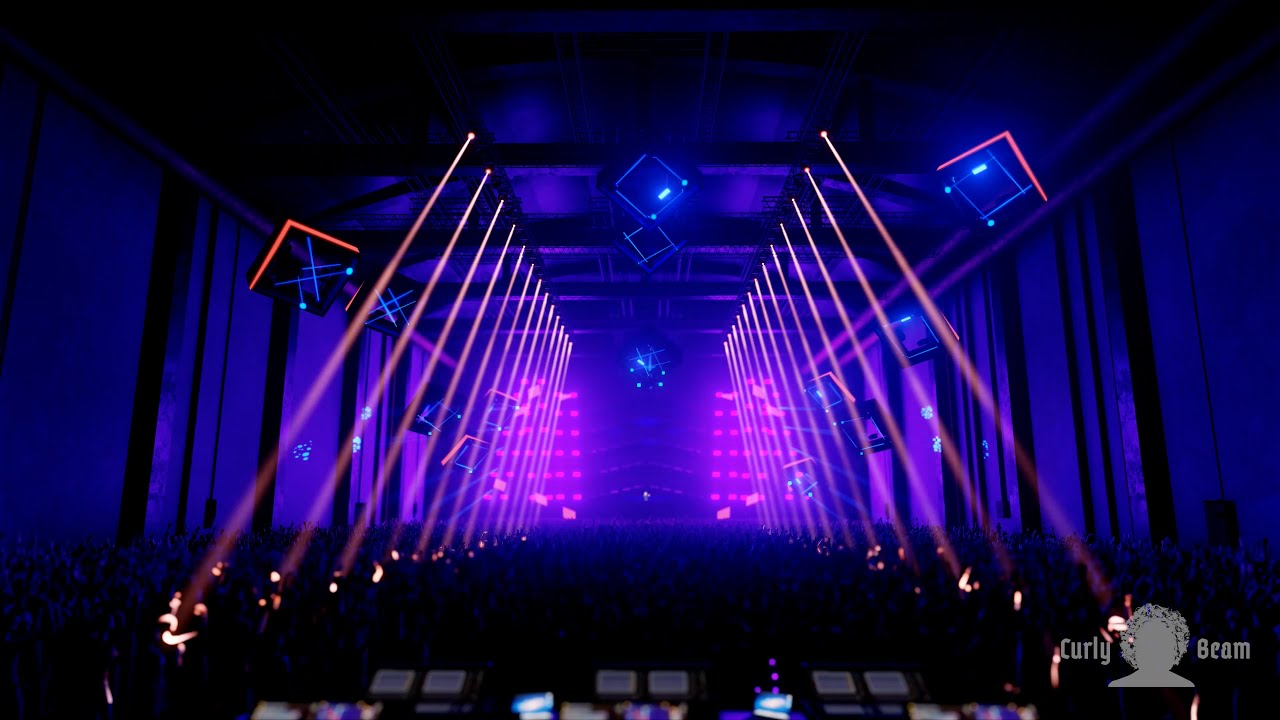 Curly Beam | Depence2 Timecode Show Visualisation.