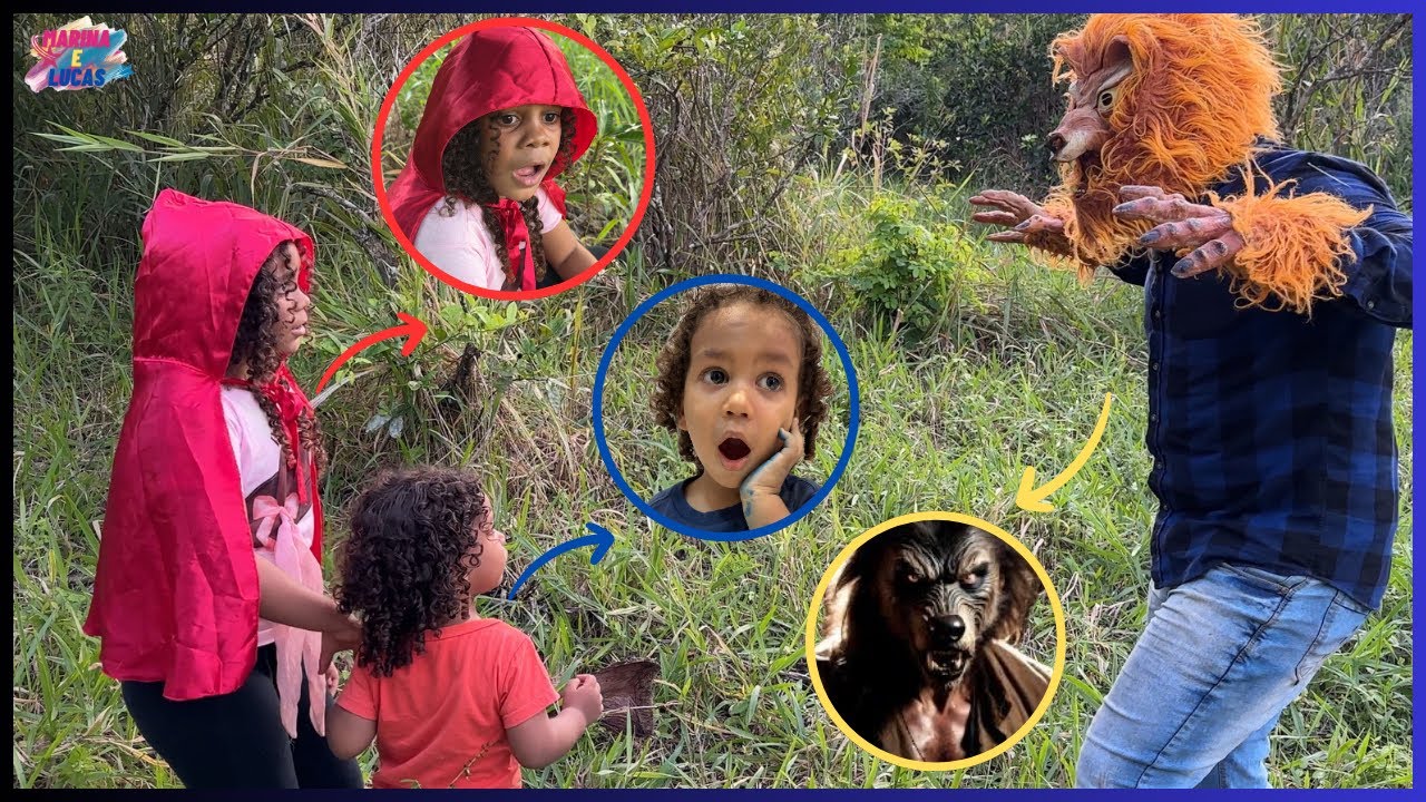 MARINA E LUCAS EM; A HISTÓRIA FO LOBO MAL E DA CHAPEUZINHO VERMELHO,