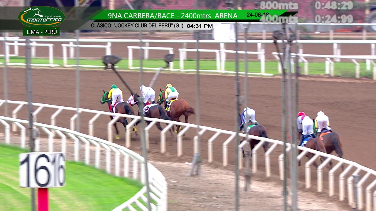 Hipódromo de Monterrico - Clásico Jockey Club del Peú (G.1) - 9na. Carrera 24JUNIO18