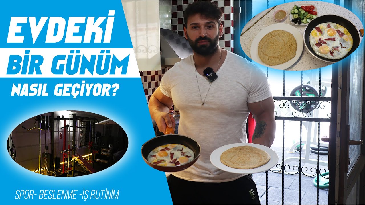 Evdeki 1 Günüm Nasıl Geçiyor | Spor - Beslenme - İş Rutinim