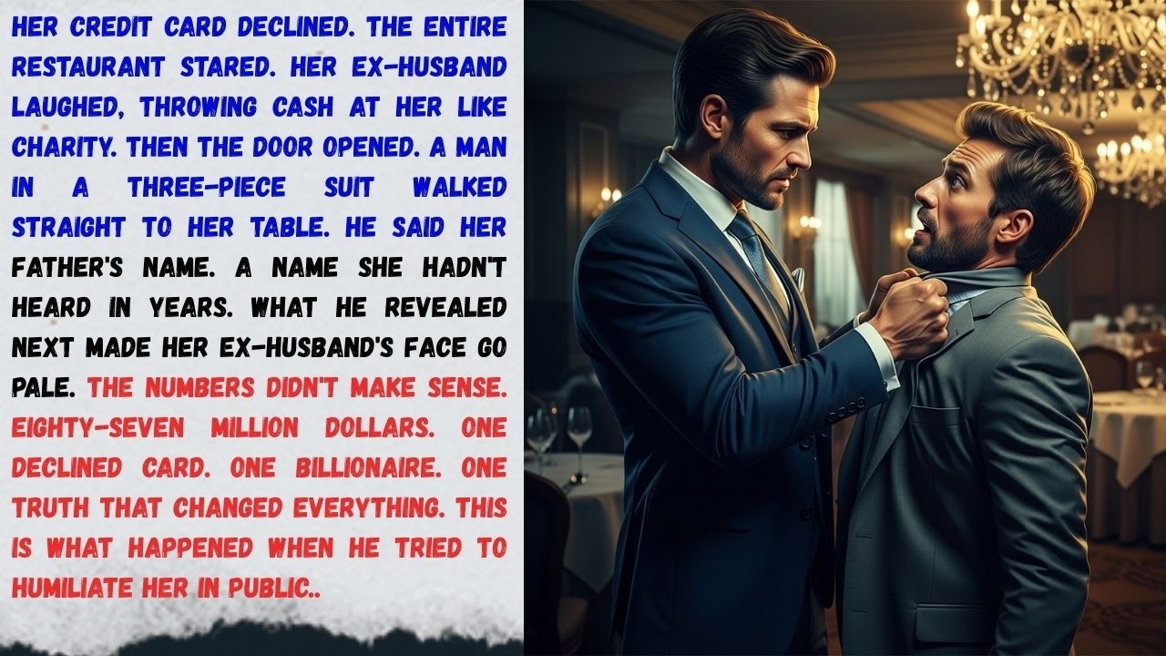 He Tried to Humiliate Her in Public… But the Billionaire Who Arrived Changed Everything