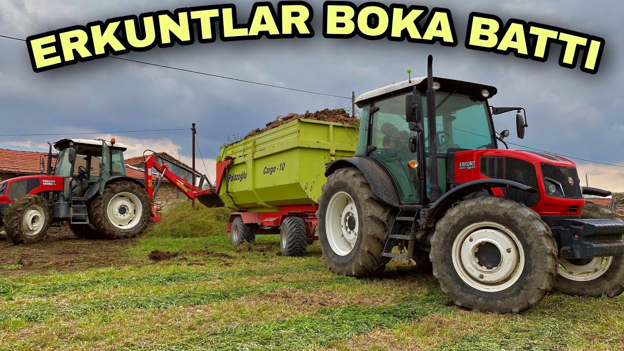 GÜBRE ZAMANI. YENİ RÖMORK VE KEPÇE İŞİMİZİ HIZLANDIRDI.