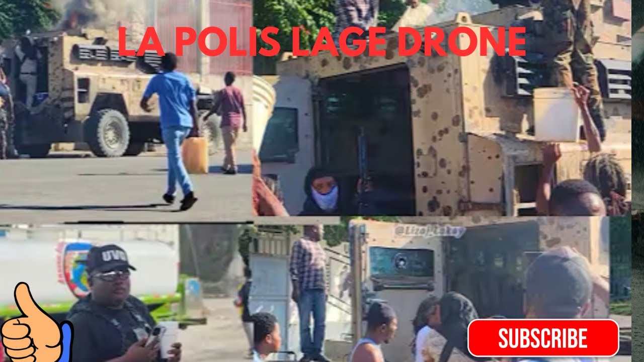 La polis fe bandi pa ka viv ansanm avek drone kap lage 