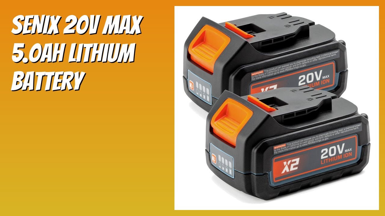 REVIEW (2026): SENIX 20V Max 5.0Ah Lithium Battery. Features