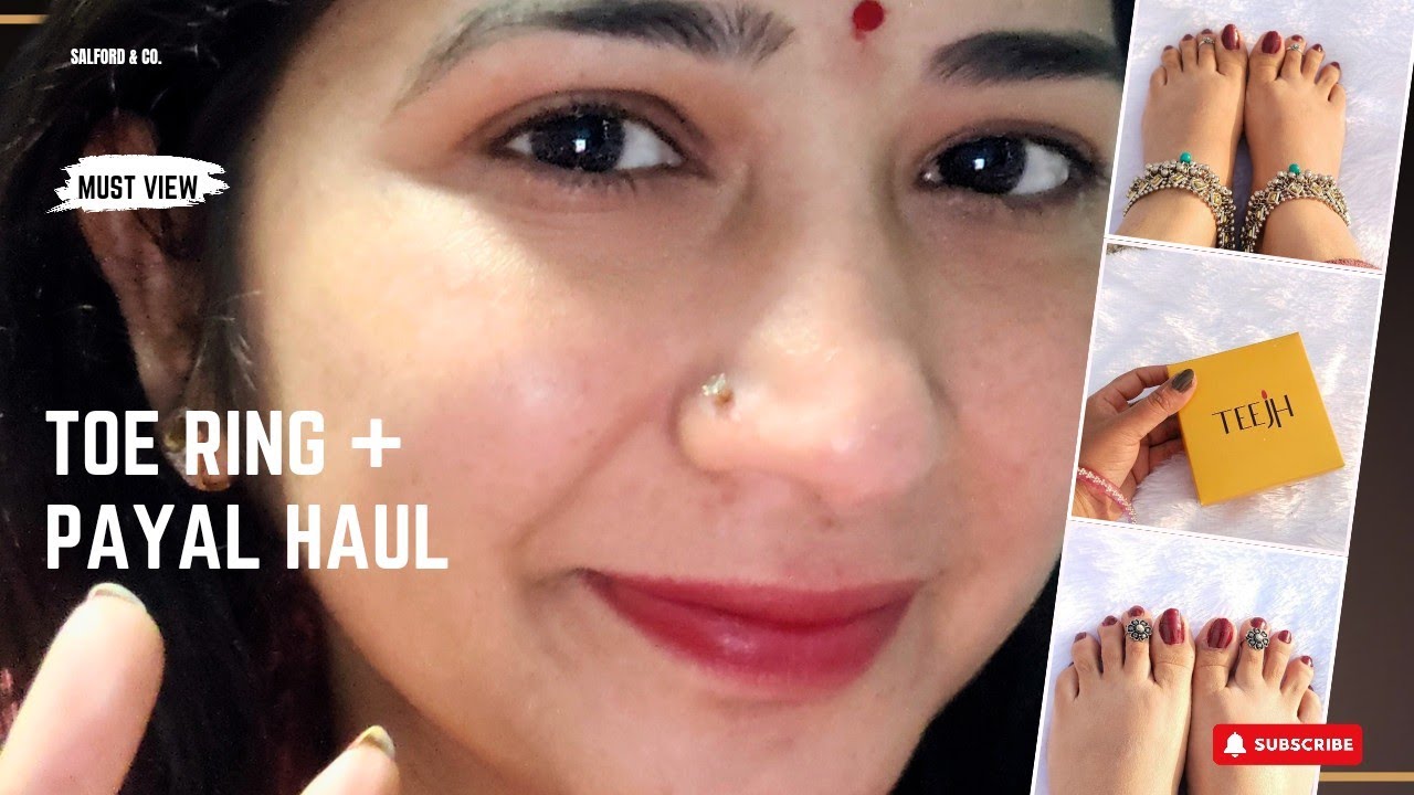 Under ₹200 Stylish Payal Toe Ring Combo