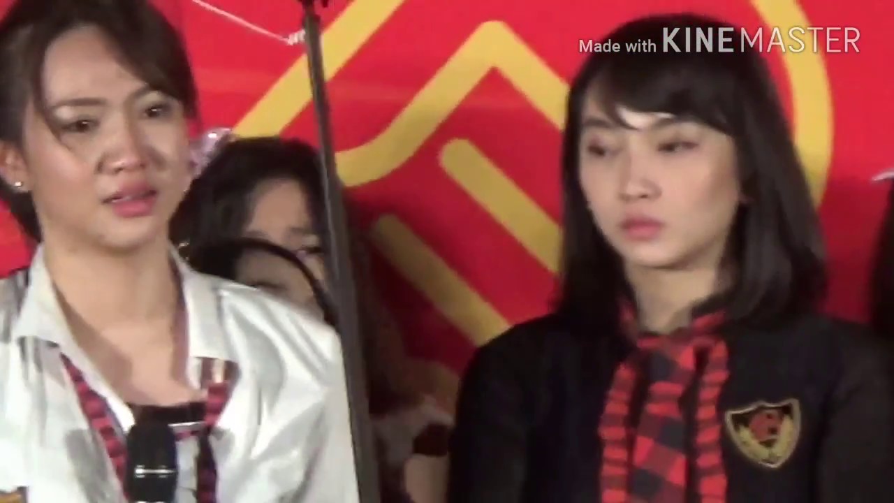 JKT48 Saiko Kaiyo Handshake Festival Cinhap Moment When Ve Announced her graduation