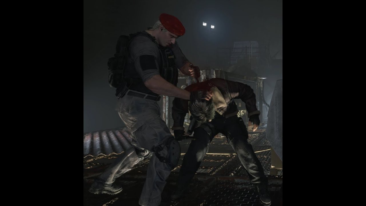 Resident Evil 4 Remake - Krauser disposes Leon like 2 week old leftovers in the fridge