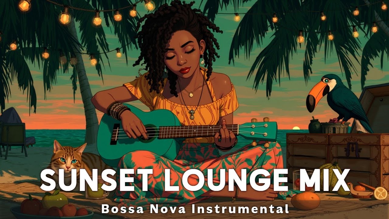 Расслабляющая Босса Нова | Акустическая гитара | Атмосфера заката | Для учебы и кофе