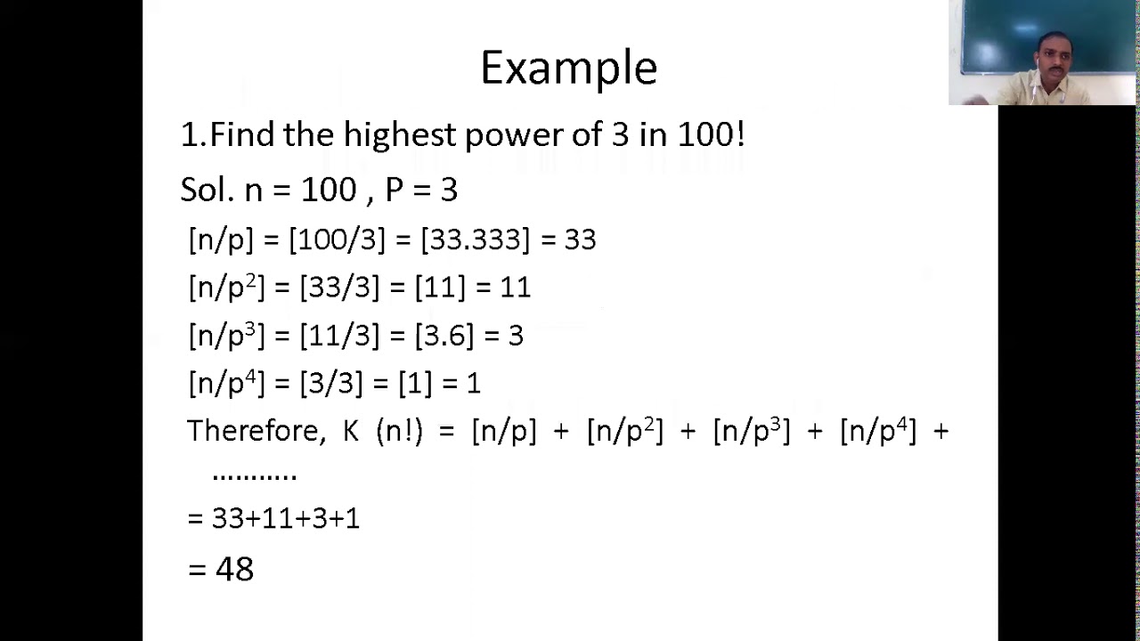 Number Theory- Properties of Congruerence, Bracket function and Number of Positive Divisor