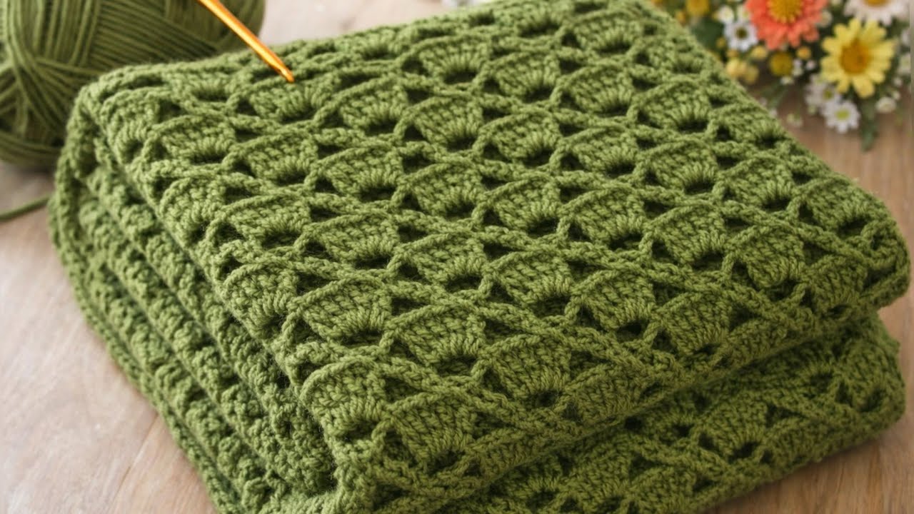 A Blanket in 3 Days😍! You’ve Never Seen Such an Easy and Beautiful Crochet Pattern 💯✅