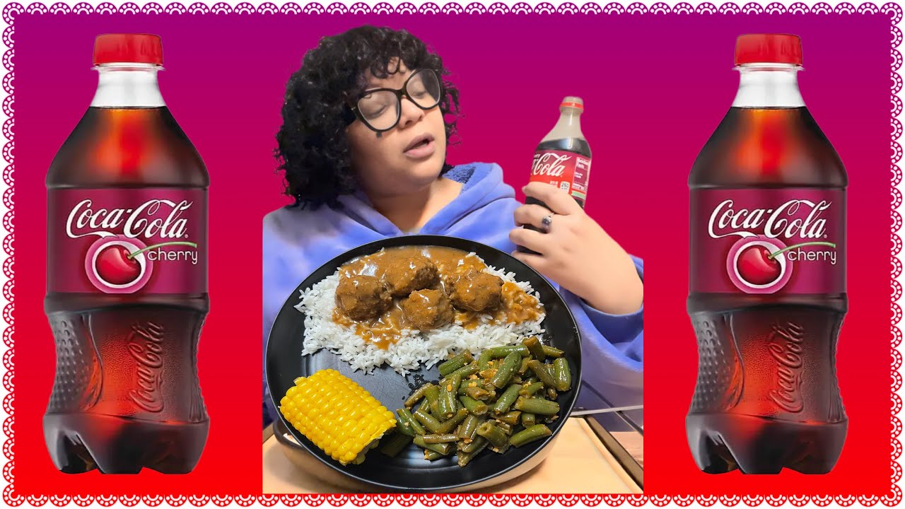 Cook And Eat With Me Ft. Coke Cherry 🍒 #mukbang #cooking #dinner #burping #belching #fyp #yt #viral 