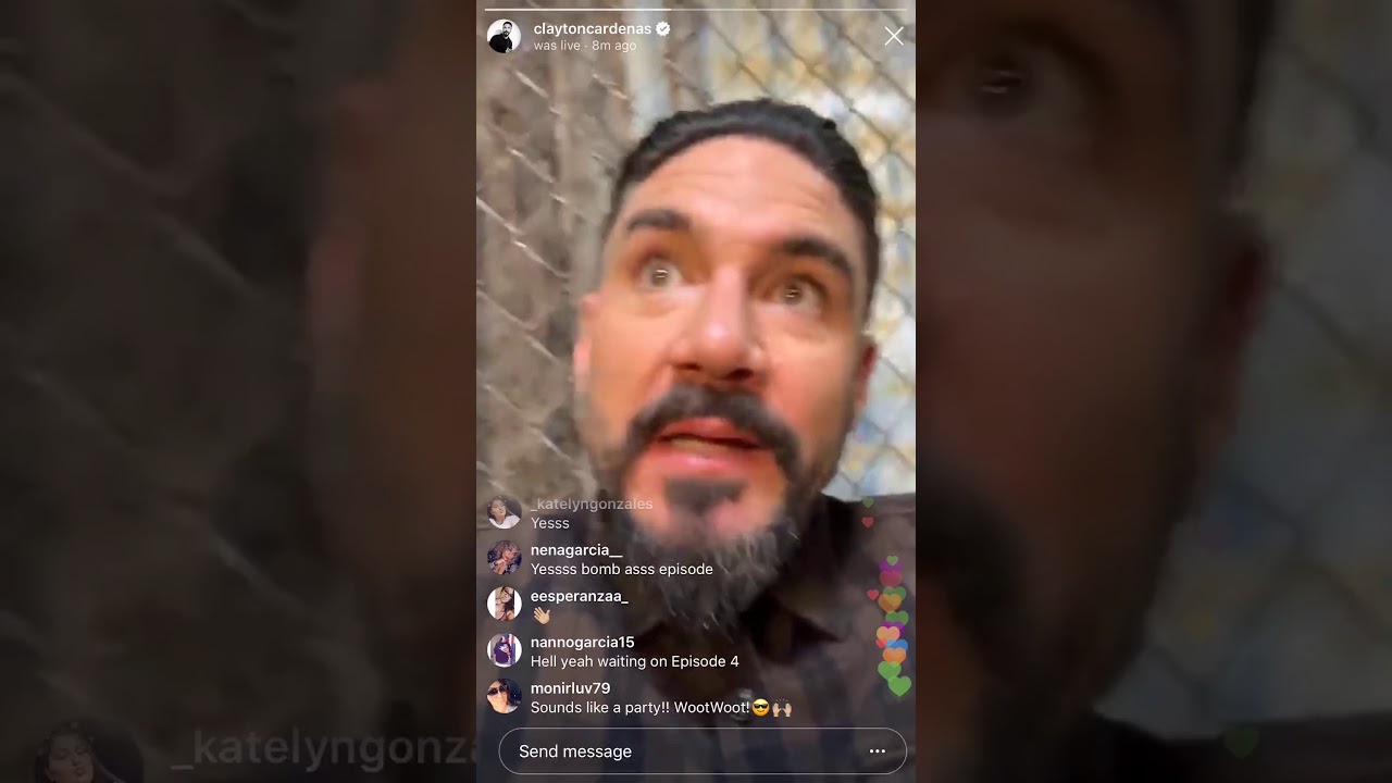 Clayton Cardenas IG live 9.18.19