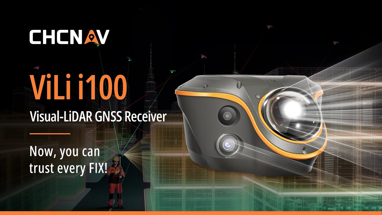 Meet the CHCNAV ViLi i100 Visual-LiDAR GNSS Receiver! NOW, YOU CAN TRUST EVERY FIX!
