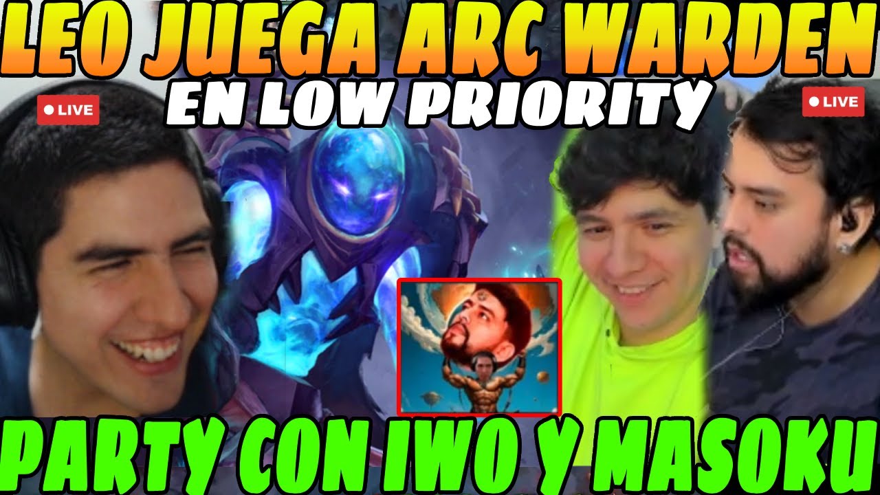 😲LEO SORPRENDE jugando ARC WARDEN en PARTY con IWO y MASOKU😲| MODO ATLASTYLE😲