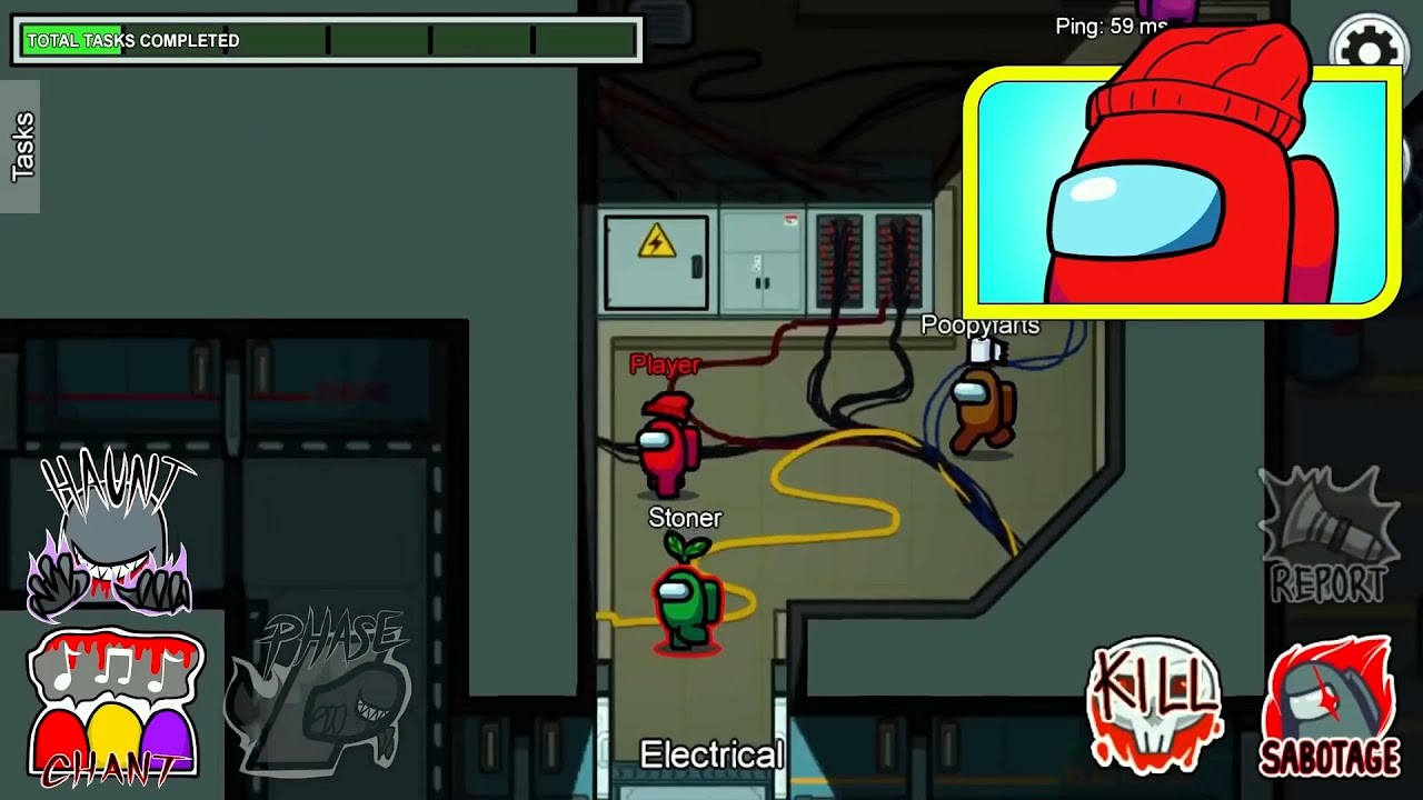 Among Us Типичные дни - Мод безглазого