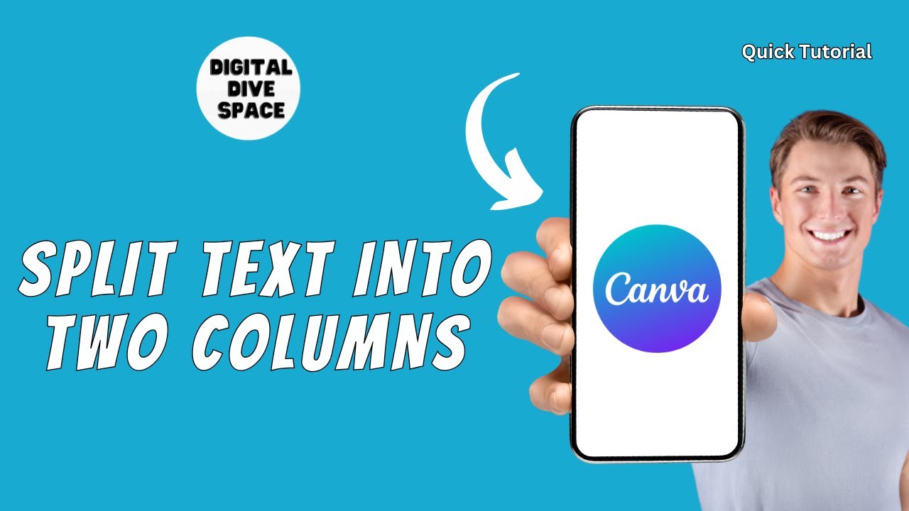 How To Split Text Into Two Columns in Canva