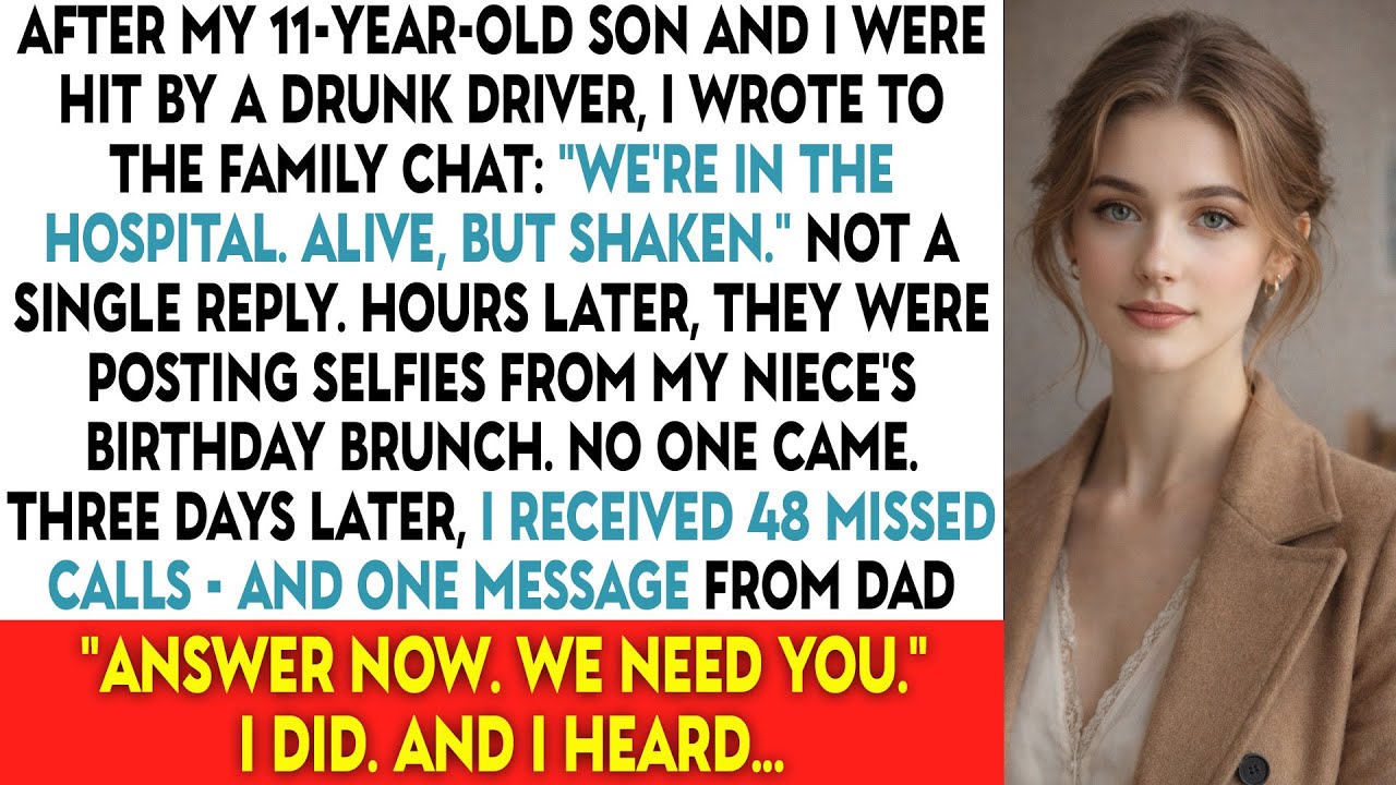 After My 11-Year-Old Son And I Were Hit By A Drunk Driver, I Wrote To The Family Chat: “We’re In...
