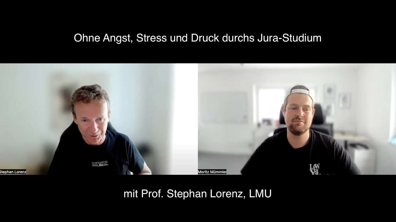 Prof. Lorenz über Stress, Angst & Reform im Jura-Studium